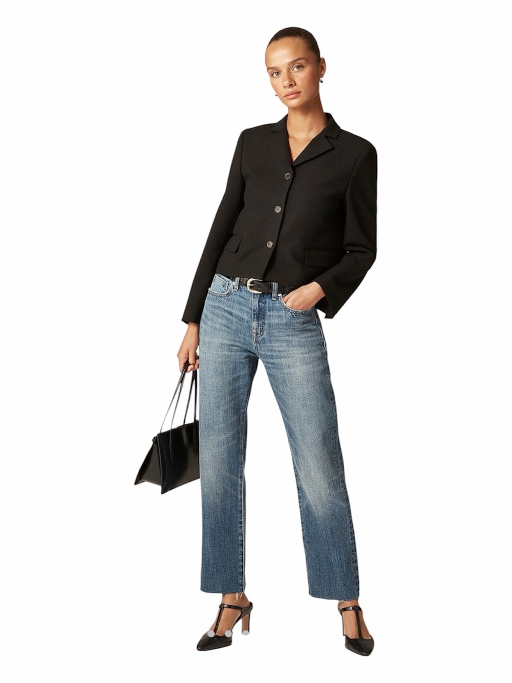 NEW • J. Crew • Nipped straight jean in rigid